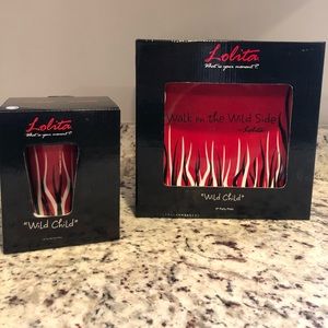 Lolita “Wild Child” coffee mug and lunch plate